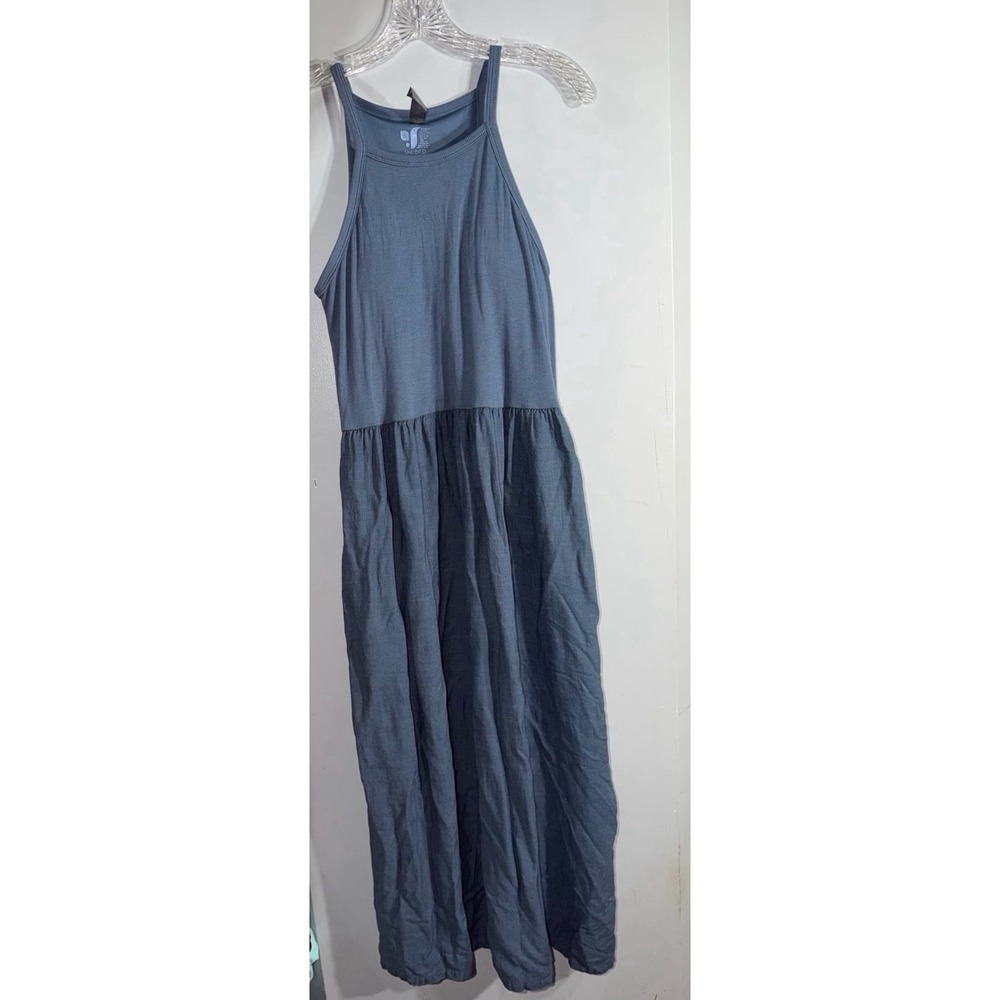 Shebird The Lola Linen Bra Dress slate blue cami dress large 36DD shebird size 6